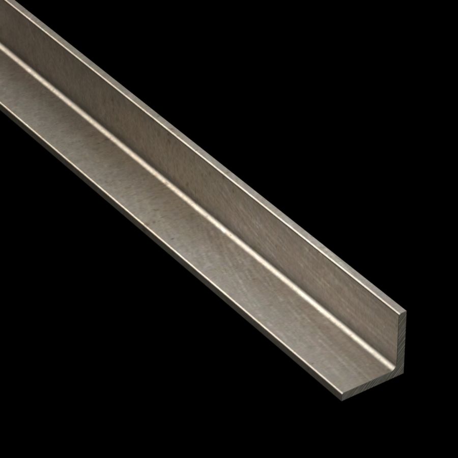 McNICHOLS® Accessories Angle, Carbon Steel, Hot Rolled, 1/8" Gauge (.1250" Thick), 90° Angle, Equal Legs (1" Leg x 1" Leg) McNICHOLS® Accessories Angle, Carbon Steel, Hot Rolled, 1/8" Gauge (.1250" Thick), 90° Angle, Equal Legs (1" Leg x 1" Leg)