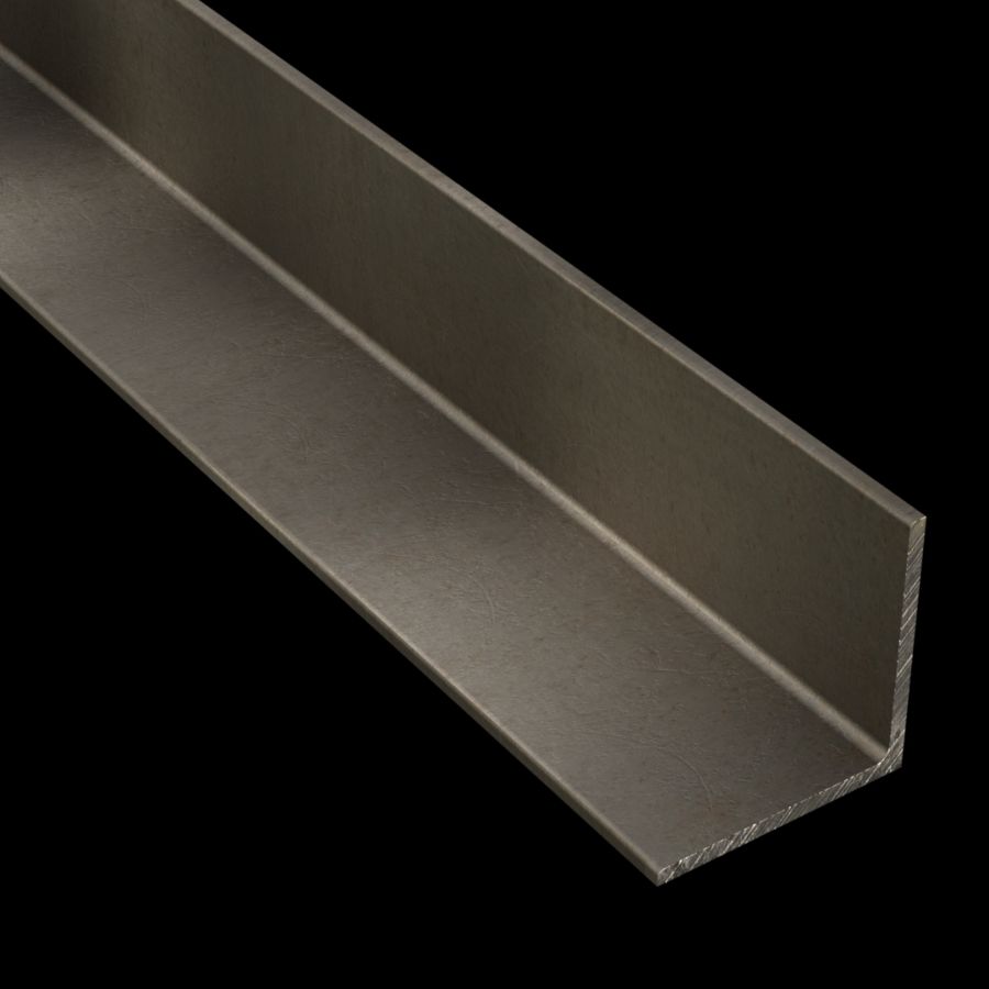 McNICHOLS® Accessories Angle, Carbon Steel, Hot Rolled, 5/16" Thick (.3125" Thick), 90° Angle, Equal Legs (5" Leg x 5" Leg)