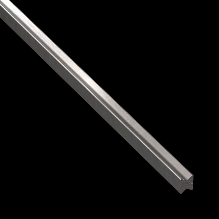McNICHOLS® Accessories Bar Interlock, Aluminum, Alloy 6061-T6 Extrusion, Dovetail Bar Interlock (0.324" Width x 0.446" Height)
