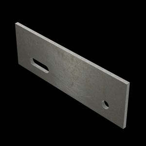 McNICHOLS® Accessories Carrier Plates - Bar Grating, Carbon Steel, Hot Rolled, 3/16" Thick (.1875" Thick), CP-BG-725 Bar Grating Stair Tread Carrier Plates - Pair (2-1/2" Height x 7-3/8" Width)