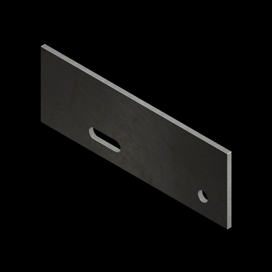 McNICHOLS® Accessories Carrier Plates - Bar Grating, Carbon Steel, Hot Rolled, 3/16" Gauge (.1875" Thick), CP-BG-830 Bar Grating Stair Tread Carrier Plates - Pair (3" Height x 8-9/16" Width) McNICHOLS® Accessories Carrier Plates - Bar Grating, Carbon Steel, Hot Rolled, 3/16" Gauge (.1875" Thick), CP-BG-830 Bar Grating Stair Tread Carrier Plates - Pair (3" Height x 8-9/16" Width)