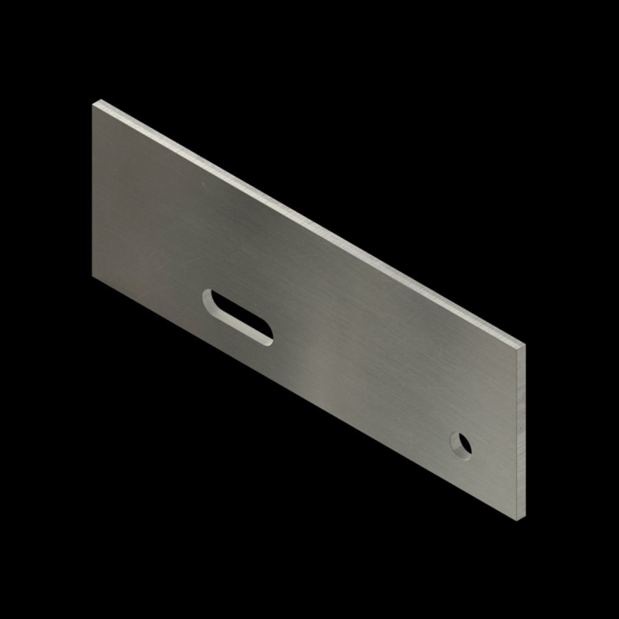 McNICHOLS® Accessories Carrier Plates - Bar Grating, Aluminum, Aluminum Alloy, .1875" Thick (3/16" Thick), CP-BG-830 Bar Grating Stair Tread Carrier Plates - Pair (3" Height x 8-9/16" Width)