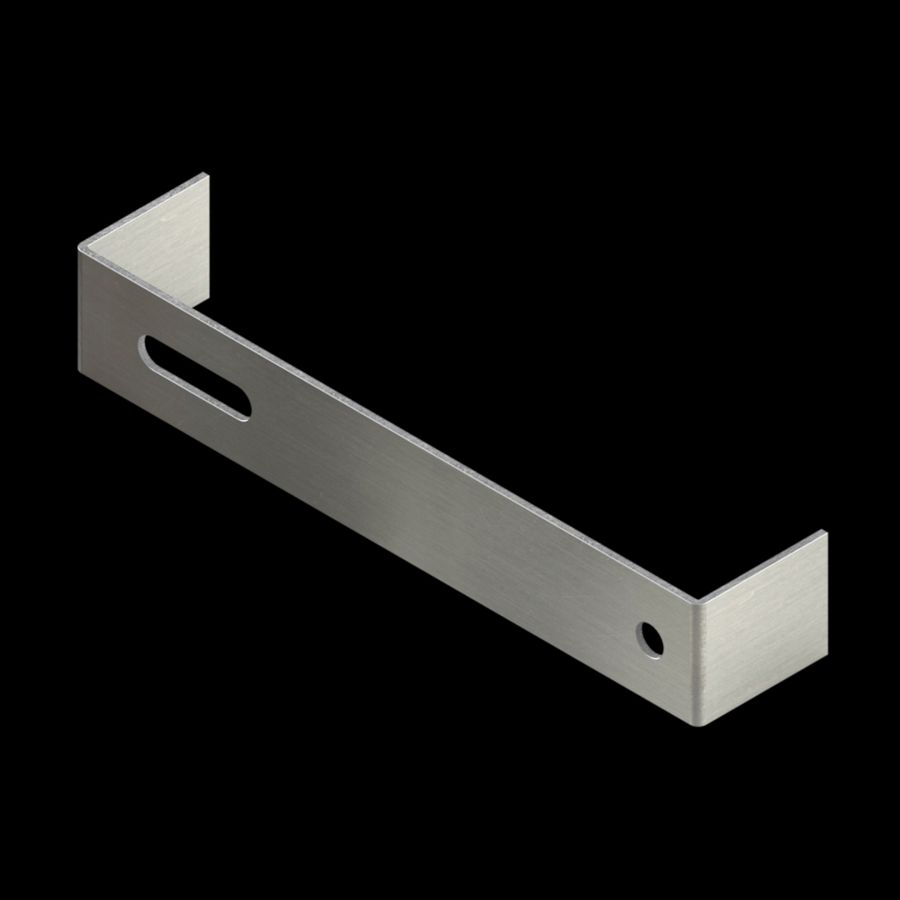 McNICHOLS® Accessories Carrier Plates - Plank Grating, Aluminum, Aluminum Alloy, .1000" Thick (10 Gauge), CP-PG-1020 Plank Grating Stair Tread Carrier Plates - Pair (1-5/8" Height x 9-5/8" Width)