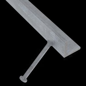 McNICHOLS® Accessories Embed Angle, Galvanized Steel, Hot Dipped, 1/4" Thick (.2500" Thick), 90° Angle, Equal Legs (1-3/4 Leg x 1-3/4" Leg), Studs 3/8" x 4" (18" on Center)