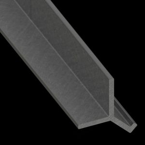 McNICHOLS® Accessories Embed Angle, EXTREN®, Fiberglass, SVF Vinyl Ester Resin, Gray, 1/4" Thick (.2500" Thick), 90° Angle, Unequal Legs (2" Leg x 1-1/2" Leg)