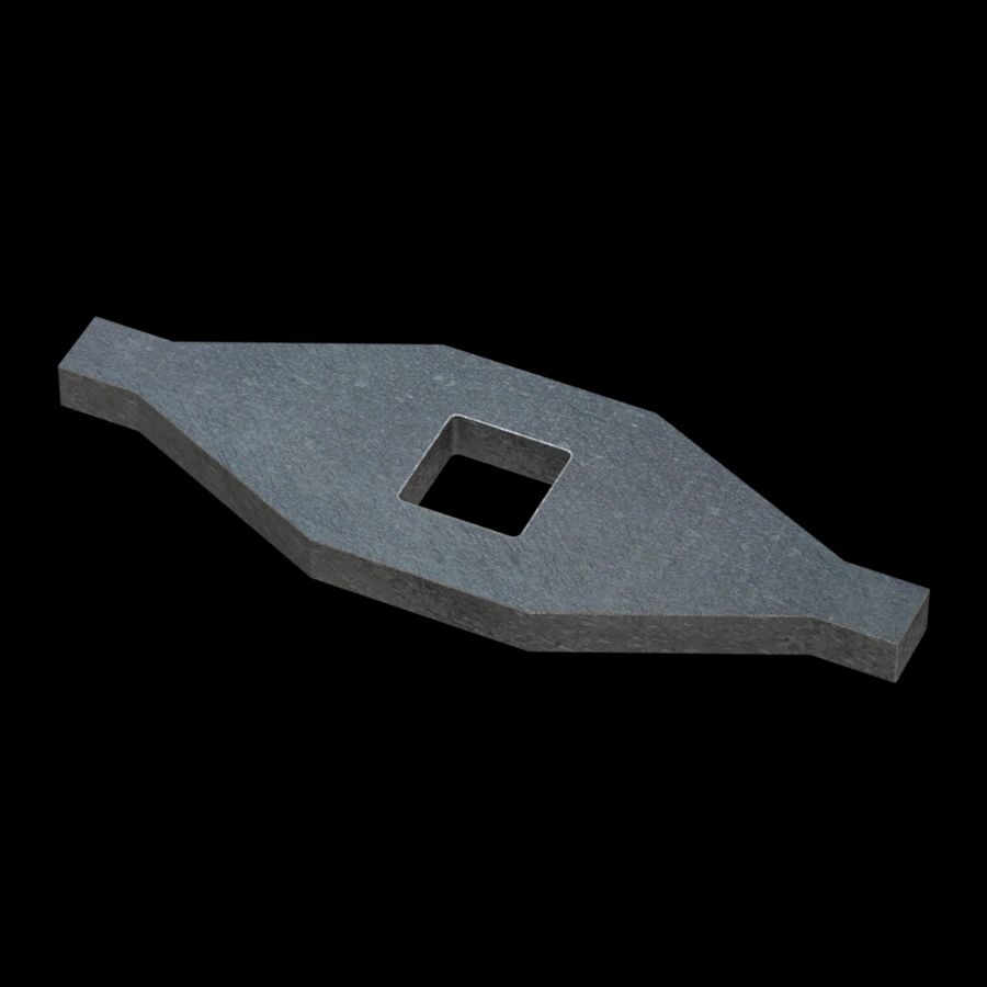 McNICHOLS® Accessories Fastener, Galvanized Steel, G90, No. 12262 Diamond Anchor Device (Hardware Available Separately) McNICHOLS® Accessories Fastener, Galvanized Steel, G90, No. 12262 Diamond Anchor Device (Hardware Available Separately)
