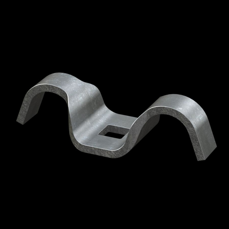 McNICHOLS® Accessories Fastener, Galvanized Steel, G90, Type H-BC-10 Hold-Down Clip (Hardware Available Separately) McNICHOLS® Accessories Fastener, Galvanized Steel, G90, Type H-BC-10 Hold-Down Clip (Hardware Available Separately)