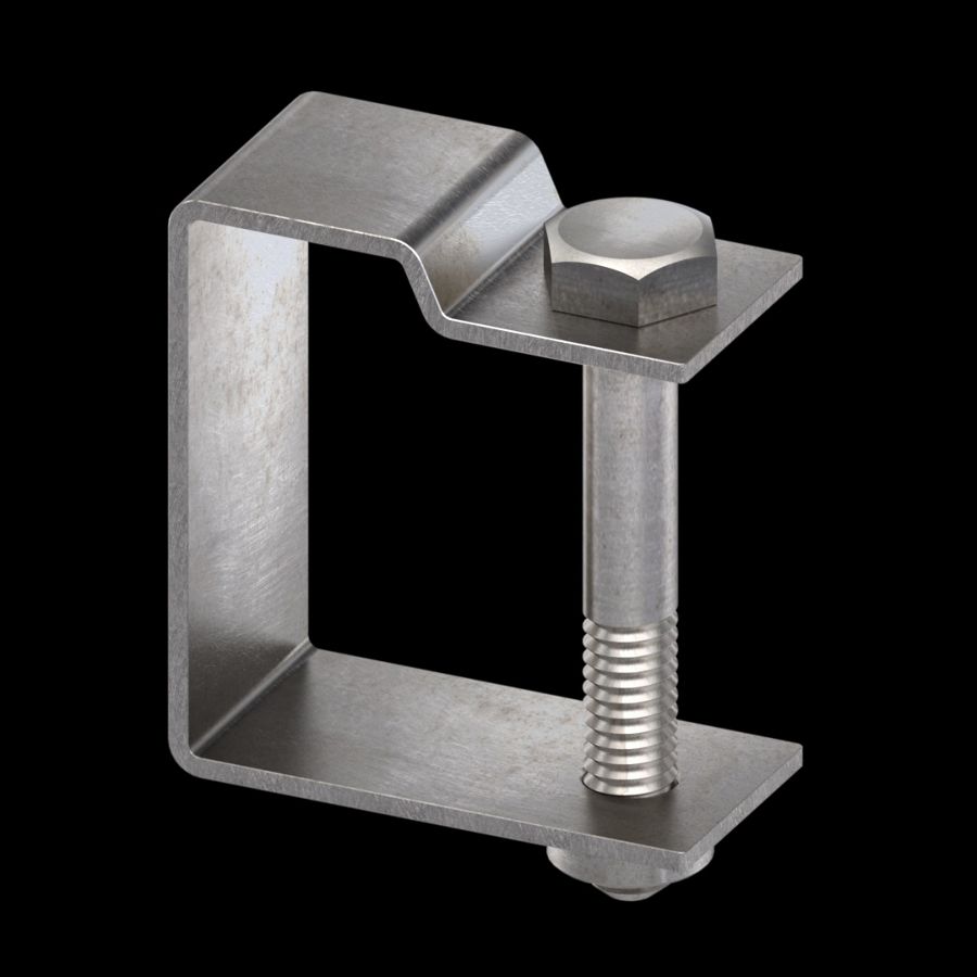 McNICHOLS® Accessories Fastener, Stainless Steel, Type 316, Type F2 Hold-Down Clip (Hardware Integral with Hold-Down Clip) McNICHOLS® Accessories Fastener, Stainless Steel, Type 316, Type F2 Hold-Down Clip (Hardware Integral with Hold-Down Clip)
