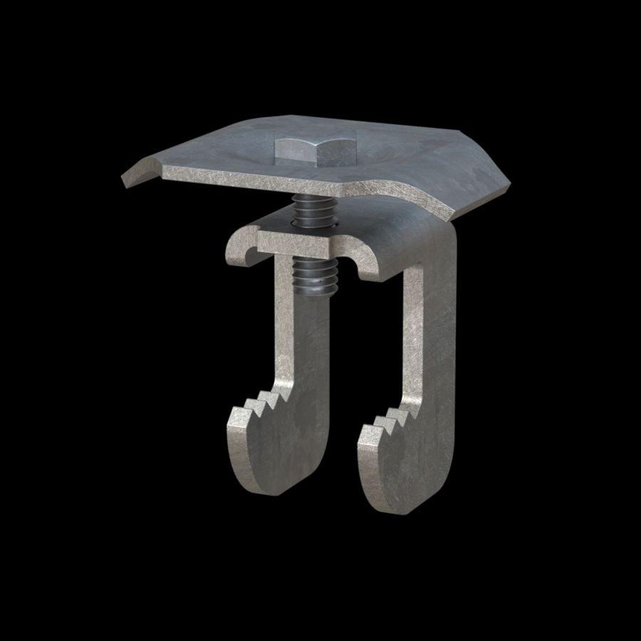 McNICHOLS® Accessories Fastener, Galvanized Steel, Hot Dipped, Type GG1B Saddle Clip (Hardware Integral with Saddle Clip) McNICHOLS® Accessories Fastener, Galvanized Steel, Hot Dipped, Type GG1B Saddle Clip (Hardware Integral with Saddle Clip)