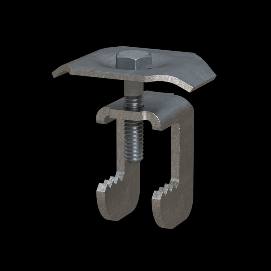 McNICHOLS® Accessories Fastener, Galvanized Steel, Hot Dipped, Type GG1C Saddle Clip (Hardware Integral with Saddle Clip) McNICHOLS® Accessories Fastener, Galvanized Steel, Hot Dipped, Type GG1C Saddle Clip (Hardware Integral with Saddle Clip)