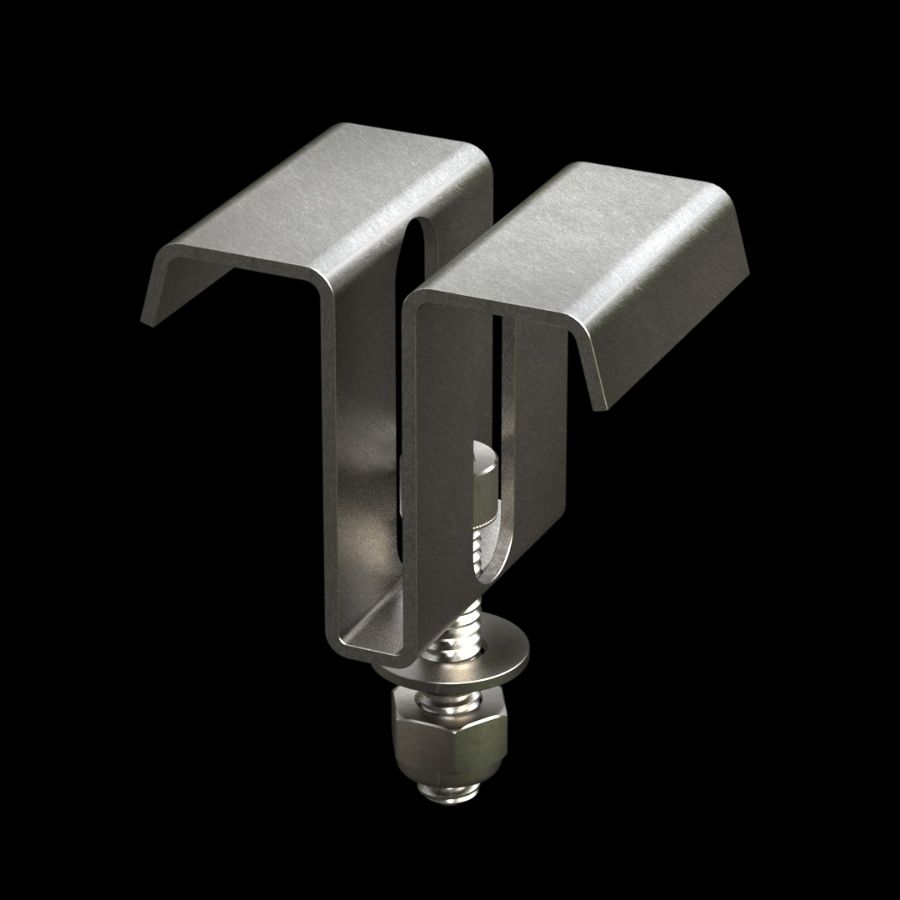 McNICHOLS® Accessories Fastener, Stainless Steel, Type 316, Type MI-4015 Saddle Clip (Hardware Integral with Saddle Clip) McNICHOLS® Accessories Fastener, Stainless Steel, Type 316, Type MI-4015 Saddle Clip (Hardware Integral with Saddle Clip)