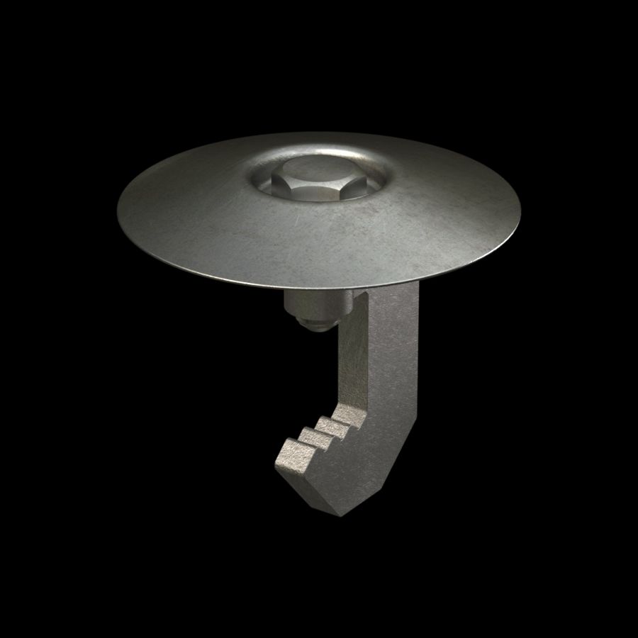 McNICHOLS® Accessories Fastener, Stainless Steel, Type 316, Type RSSGC1C Hold-Down Clip (Hardware Integral with Hold-Down Clip) McNICHOLS® Accessories Fastener, Stainless Steel, Type 316, Type RSSGC1C Hold-Down Clip (Hardware Integral with Hold-Down Clip)