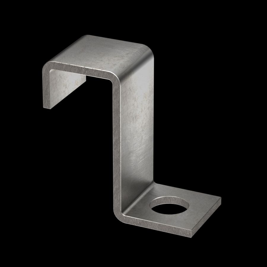 McNICHOLS® Accessories Fastener, Stainless Steel, Type 304, Type Z1 Hold-Down Clip (Hardware Available Separately) McNICHOLS® Accessories Fastener, Stainless Steel, Type 304, Type Z1 Hold-Down Clip (Hardware Available Separately)