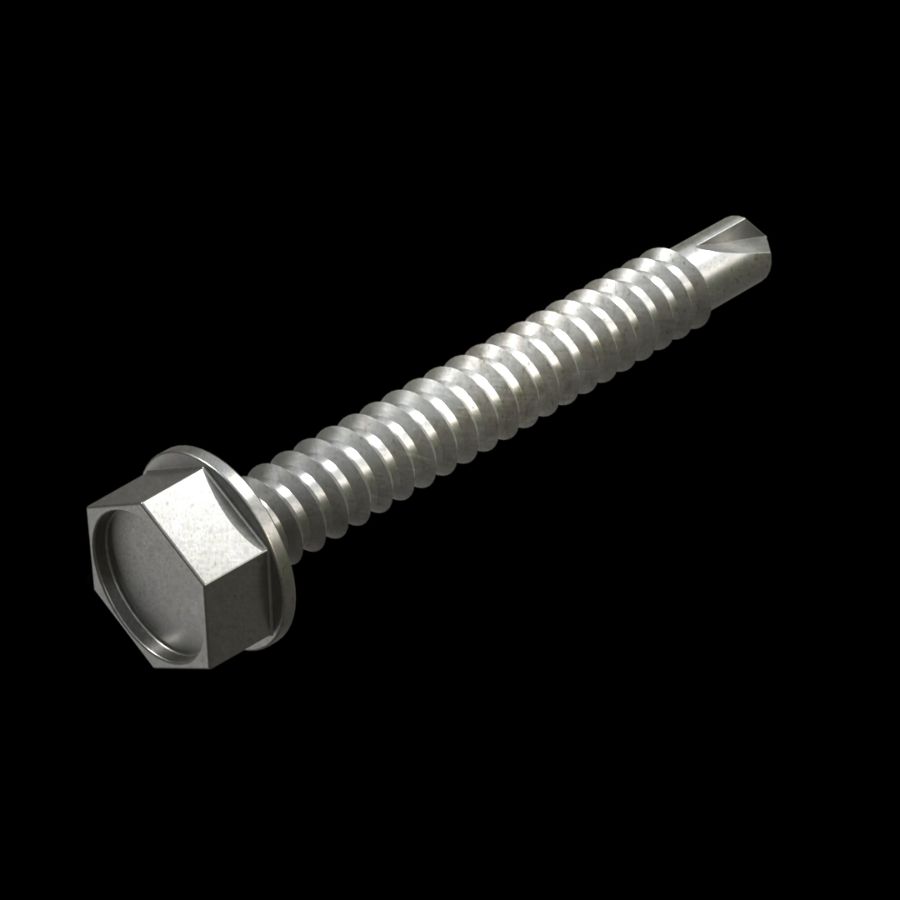 McNICHOLS® Accessories Hardware, Galvanized Steel, Hot Dipped, No. 14 Self-Drilling Hex Screws (1/4" Diameter x 2" Length), Package of 100 Screws McNICHOLS® Accessories Hardware, Galvanized Steel, Hot Dipped, No. 14 Self-Drilling Hex Screws (1/4" Diameter x 2" Length), Package of 100 Screws