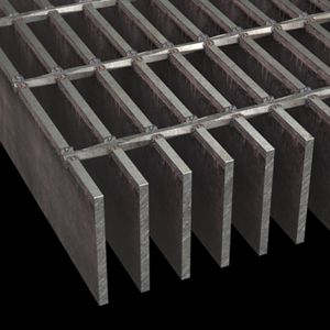 McNICHOLS® Bar Grating Heavy-Duty Welded, Rectangular Bar, GHB-350, 19-W-4 Spacing, Carbon Steel, Hot Rolled, 3-1/2" x 1/4" Rectangular Bar, Smooth Surface, 71% Open Area