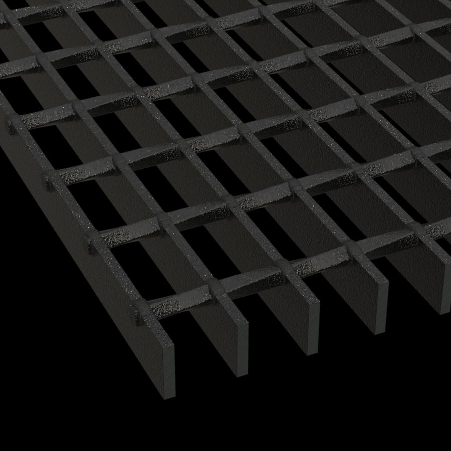 McNICHOLS® Bar Grating Welded, Rectangular Bar, GW-100-2, 19-W-2 Spacing, Carbon Steel, Hot Rolled - Painted Black, 1" x 3/16" Rectangular Bar, Smooth Surface, 71% Open Area McNICHOLS® Bar Grating Welded, Rectangular Bar, GW-100-2, 19-W-2 Spacing, Carbon Steel, Hot Rolled - Painted Black, 1" x 3/16" Rectangular Bar, Smooth Surface, 71% Open Area