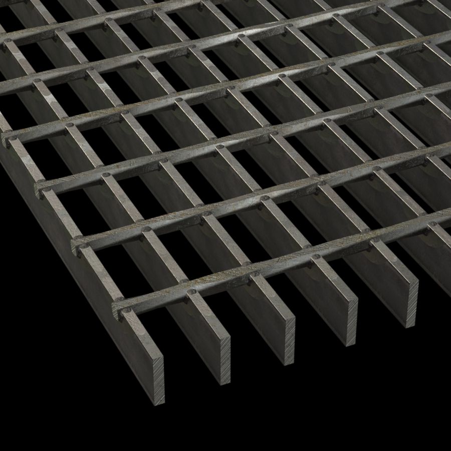 McNICHOLS® Bar Grating Welded, Rectangular Bar, GW-100-2, 19-W-2 Spacing, Carbon Steel, Hot Rolled, 1" x 3/16" Rectangular Bar, Smooth Surface, 71% Open Area McNICHOLS® Bar Grating Welded, Rectangular Bar, GW-100-2, 19-W-2 Spacing, Carbon Steel, Hot Rolled, 1" x 3/16" Rectangular Bar, Smooth Surface, 71% Open Area