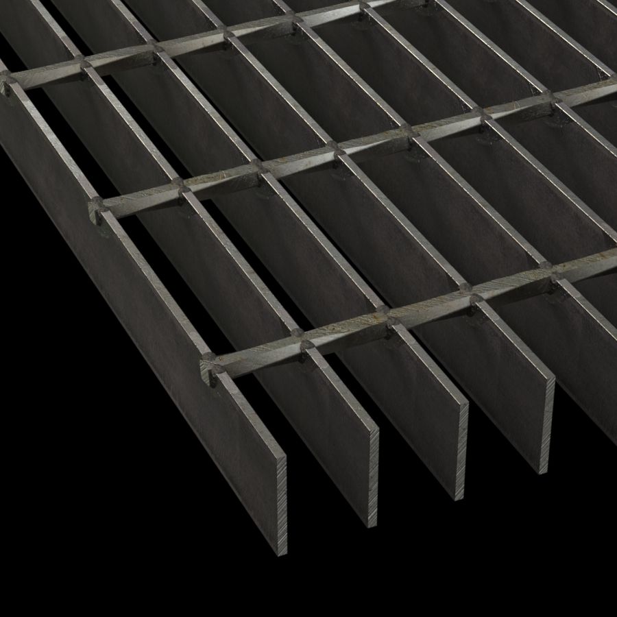 McNICHOLS® Bar Grating Welded, Rectangular Bar, GW-150-A, 19-W-4 Spacing, Carbon Steel, Hot Rolled, 1-1/2" x 1/8" Rectangular Bar, Smooth Surface, 83% Open Area McNICHOLS® Bar Grating Welded, Rectangular Bar, GW-150-A, 19-W-4 Spacing, Carbon Steel, Hot Rolled, 1-1/2" x 1/8" Rectangular Bar, Smooth Surface, 83% Open Area