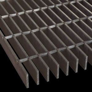 McNICHOLS® Bar Grating Standard-Duty Welded, Rectangular Bar, SGW-150, 15-W-4 Spacing, Carbon Steel, Hot Rolled, 1-1/2" x 3/16" Rectangular Bar, Smooth Surface, 70% Open Area