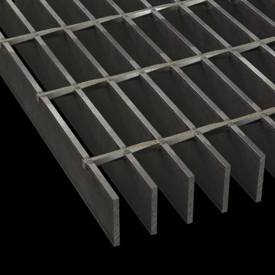 McNICHOLS® Bar Grating Welded, Rectangular Bar, GW-175, 19-W-4 Spacing, Carbon Steel, Hot Rolled, 1-3/4" x 3/16" Rectangular Bar, Smooth Surface, 77% Open Area McNICHOLS® Bar Grating Welded, Rectangular Bar, GW-175, 19-W-4 Spacing, Carbon Steel, Hot Rolled, 1-3/4" x 3/16" Rectangular Bar, Smooth Surface, 77% Open Area