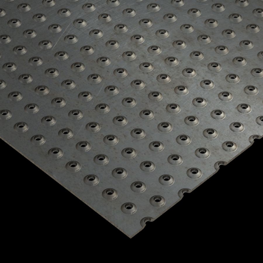McNICHOLS® Decking & Flooring Metal Flooring, TRACTION TREAD™, ADA, Carbon Steel, Hot Rolled, 14 Gauge (.0747" Thick), Button-Top (36" Width), Slip-Resistant Surface, 4% Open Area McNICHOLS® Decking & Flooring Metal Flooring, TRACTION TREAD™, ADA, Carbon Steel, Hot Rolled, 14 Gauge (.0747" Thick), Button-Top (36" Width), Slip-Resistant Surface, 4% Open Area