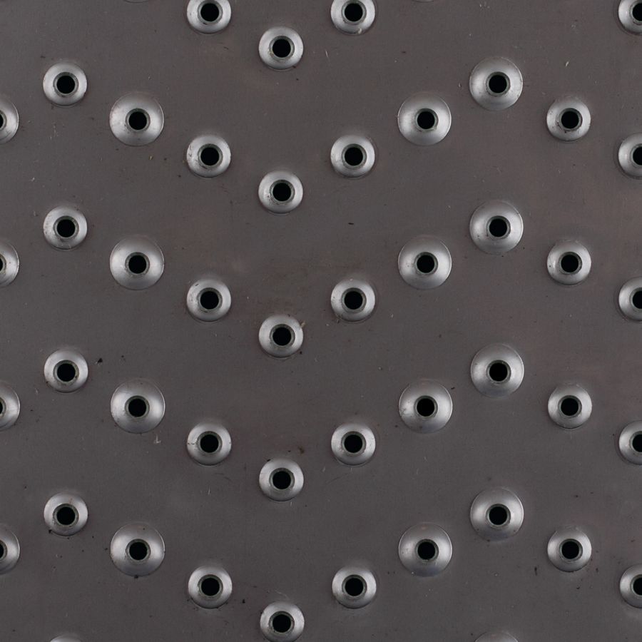 McNICHOLS® Decking & Flooring Plate Flooring, TRACTION TREAD®, ADA, Stainless Steel, Type 304, Chevron Button-Top (36" Width), 16 Gauge (.0625" Thick), Slip-Resistant Surface, 1% Open Area McNICHOLS® Decking & Flooring Plate Flooring, TRACTION TREAD®, ADA, Stainless Steel, Type 304, Chevron Button-Top (36" Width), 16 Gauge (.0625" Thick), Slip-Resistant Surface, 1% Open Area