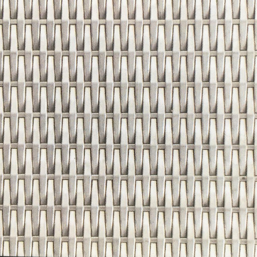 McNICHOLS® Wire Mesh Designer Mesh, SHIRE™ 2138, Stainless Steel, Type 316, Woven - Flat Top Cladding Weave, 0% Open Area McNICHOLS® Wire Mesh Designer Mesh, SHIRE™ 2138, Stainless Steel, Type 316, Woven - Flat Top Cladding Weave, 0% Open Area