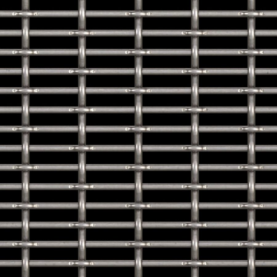 McNICHOLS® Wire Mesh Designer Mesh, CHATEAU™ 3105, Stainless Steel, Type 316, Woven - Flat Top/Plain Weave, 58% Open Area McNICHOLS® Wire Mesh Designer Mesh, CHATEAU™ 3105, Stainless Steel, Type 316, Woven - Flat Top/Plain Weave, 58% Open Area