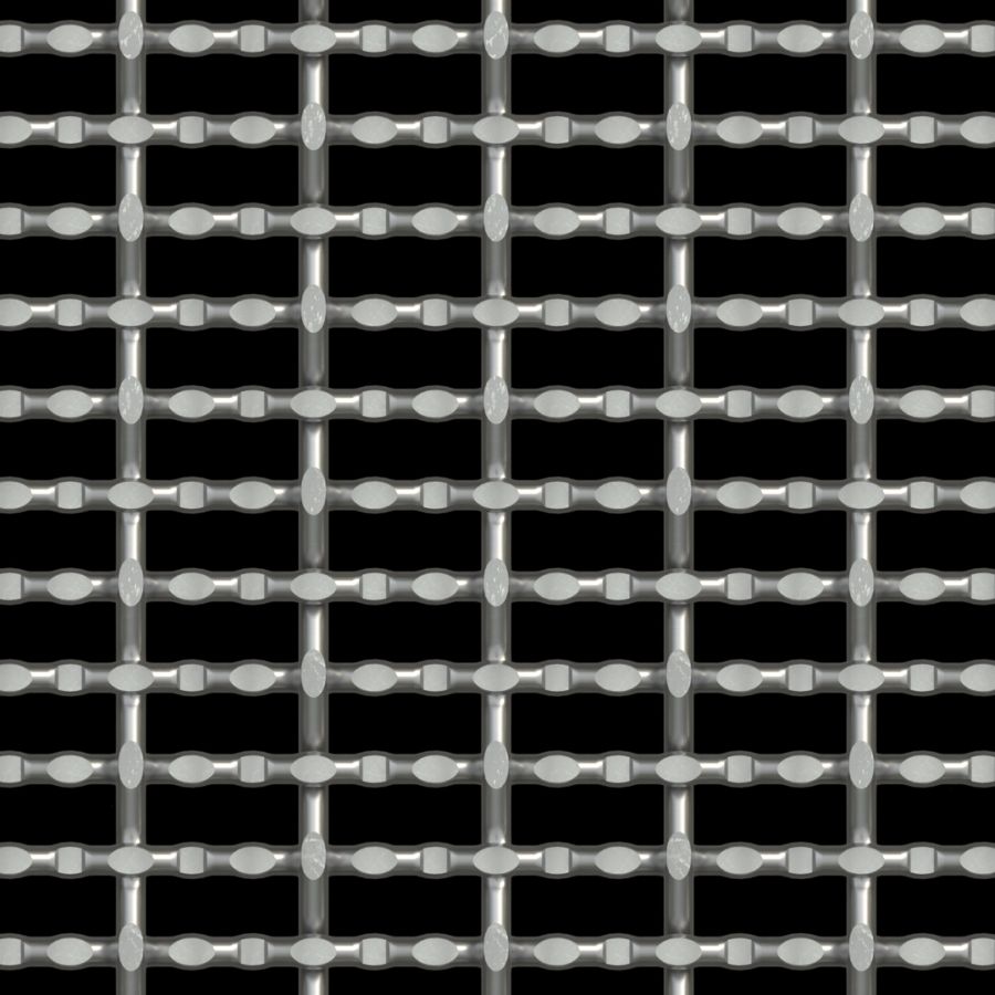 McNICHOLS® Wire Mesh Designer Mesh, CHATEAU™ 3115, Stainless Steel, Type 316, Woven - Modified Intercrimp/Plain Weave, 56% Open Area McNICHOLS® Wire Mesh Designer Mesh, CHATEAU™ 3115, Stainless Steel, Type 316, Woven - Modified Intercrimp/Plain Weave, 56% Open Area