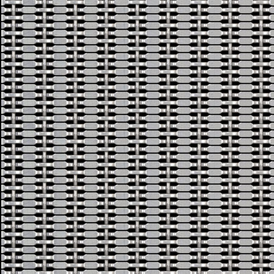 McNICHOLS® Wire Mesh Designer Mesh, CHATEAU™ 3130, Stainless Steel, Type 316, Woven - Crushed Lock Crimp/Plain Weave, 30% Open Area McNICHOLS® Wire Mesh Designer Mesh, CHATEAU™ 3130, Stainless Steel, Type 316, Woven - Crushed Lock Crimp/Plain Weave, 30% Open Area