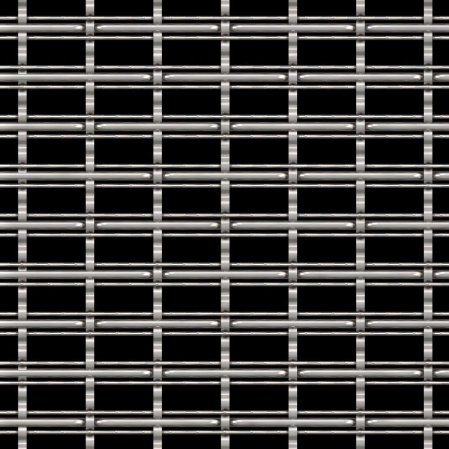 McNICHOLS® Wire Mesh Designer Mesh, TECHNA™ 3162, Stainless Steel, Type 316, Woven - Three Crimp Styles Weave, 60% Open Area McNICHOLS® Wire Mesh Designer Mesh, TECHNA™ 3162, Stainless Steel, Type 316, Woven - Three Crimp Styles Weave, 60% Open Area