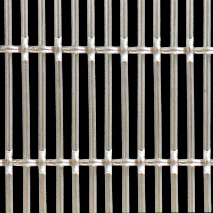 McNICHOLS® Wire Mesh Designer Mesh, SHIRE™ 4391, Stainless Steel, Type 316, Woven - Flat Top Weave, 52% Open Area