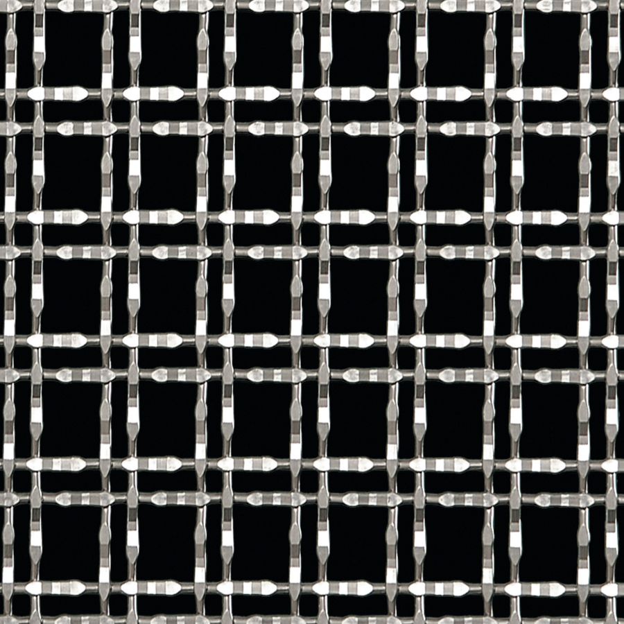 McNICHOLS® Wire Mesh Designer Mesh, TALICA™ 8146, Stainless Steel, Type 316, Woven - Twin Wire Flat Top Weave, 61% Open Area