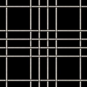 McNICHOLS® Wire Mesh Designer Mesh, TECHNA™ 8164, Stainless Steel, Type 316, Woven - Cremona-Style Weave, 77% Open Area