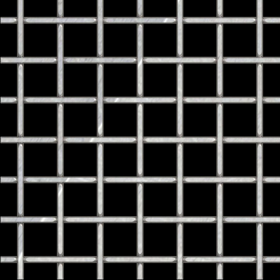 McNICHOLS® Wire Mesh Designer Mesh, TECHNA™ 8165, Stainless Steel, Type 316, Woven - Flat Top Weave, 70% Open Area McNICHOLS® Wire Mesh Designer Mesh, TECHNA™ 8165, Stainless Steel, Type 316, Woven - Flat Top Weave, 70% Open Area