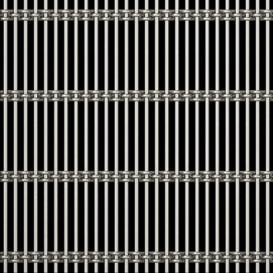 McNICHOLS® Wire Mesh Designer Mesh, AURA™ 8856, Stainless Steel, Type 316, Woven - Rigid Cable-Style Weave, 42% Open Area McNICHOLS® Wire Mesh Designer Mesh, AURA™ 8856, Stainless Steel, Type 316, Woven - Rigid Cable-Style Weave, 42% Open Area