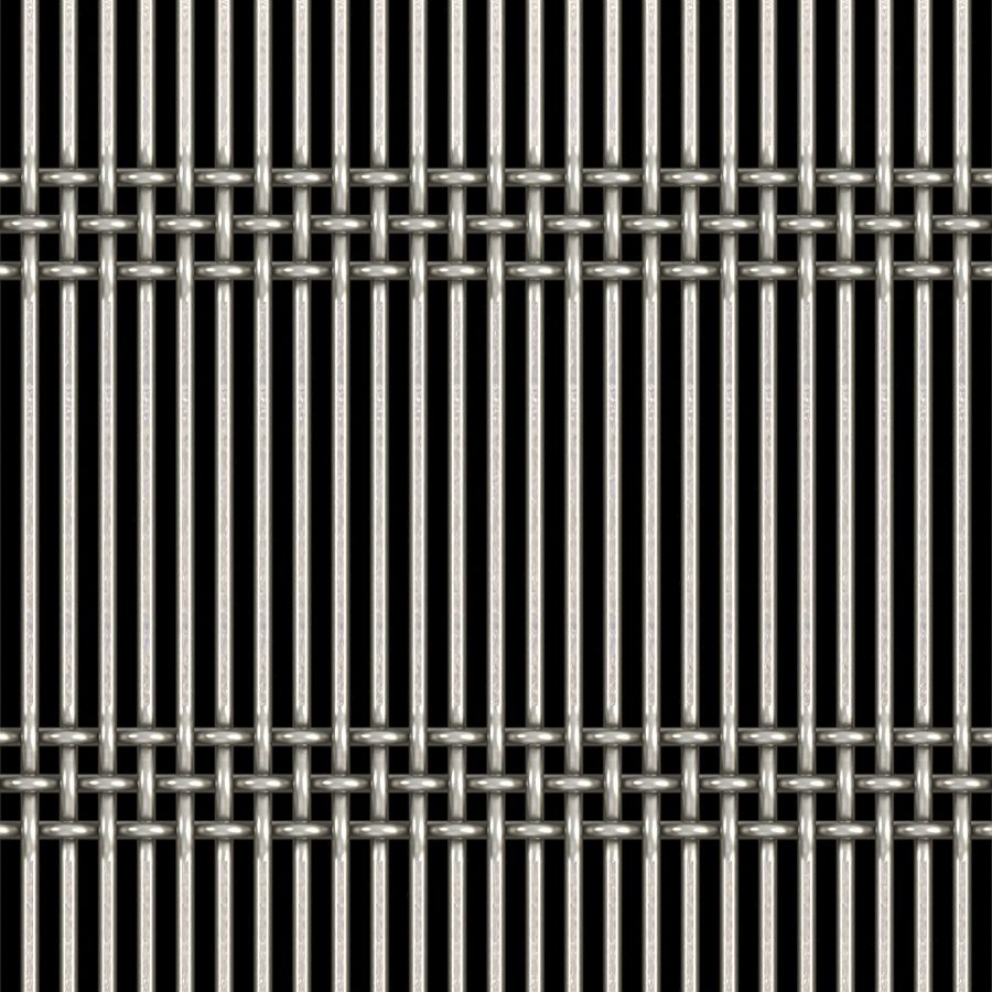 McNICHOLS® Wire Mesh Designer Mesh, AURA™ 8857, Stainless Steel, Type 316, Woven - Triple Shute Weave, 48% Open Area McNICHOLS® Wire Mesh Designer Mesh, AURA™ 8857, Stainless Steel, Type 316, Woven - Triple Shute Weave, 48% Open Area