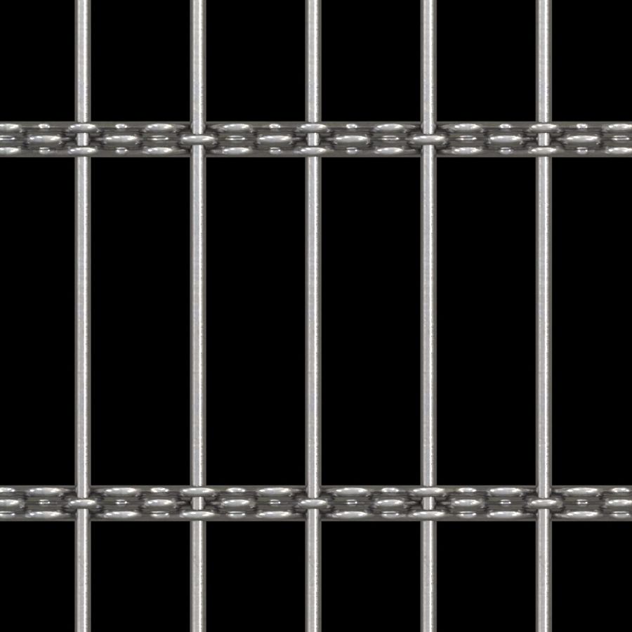 McNICHOLS® Wire Mesh Designer Mesh, AURA™ 8859, Stainless Steel, Type 316, Woven - Rigid Cable-Style Weave, 77% Open Area McNICHOLS® Wire Mesh Designer Mesh, AURA™ 8859, Stainless Steel, Type 316, Woven - Rigid Cable-Style Weave, 77% Open Area