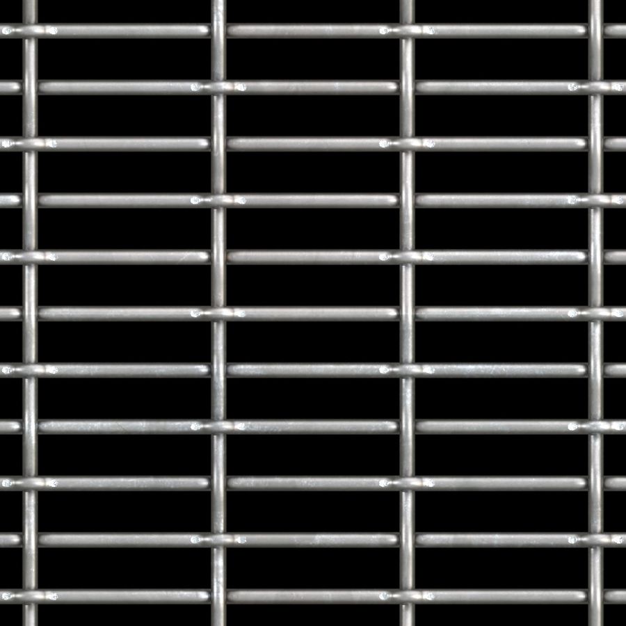McNICHOLS® Wire Mesh Designer Mesh, CHATEAU™ 3110, Galvanized Steel, Pre-Galvanized, Woven - Lock Crimp/Plain Weave, 67% Open Area McNICHOLS® Wire Mesh Designer Mesh, CHATEAU™ 3110, Galvanized Steel, Pre-Galvanized, Woven - Lock Crimp/Plain Weave, 67% Open Area