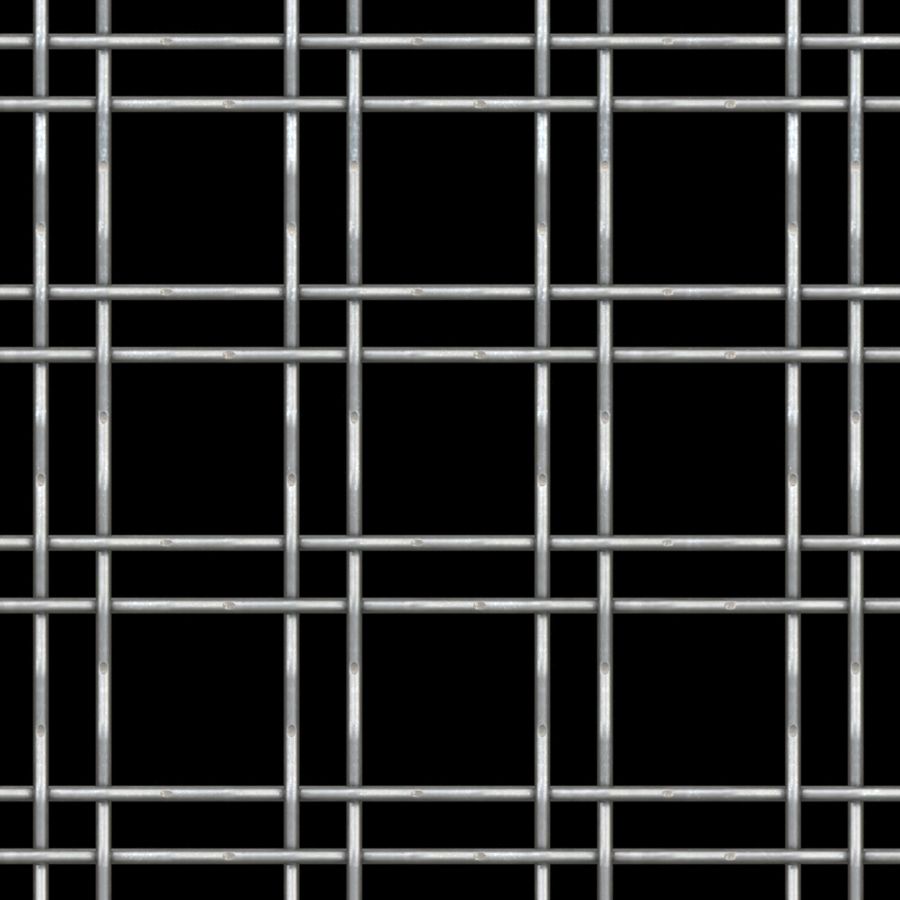 McNICHOLS® Wire Mesh Designer Mesh, TECHNA™ 3150, Galvanized Steel, Pre-Galvanized, Woven - Double Wire Intercrimp Weave, 74% Open Area McNICHOLS® Wire Mesh Designer Mesh, TECHNA™ 3150, Galvanized Steel, Pre-Galvanized, Woven - Double Wire Intercrimp Weave, 74% Open Area