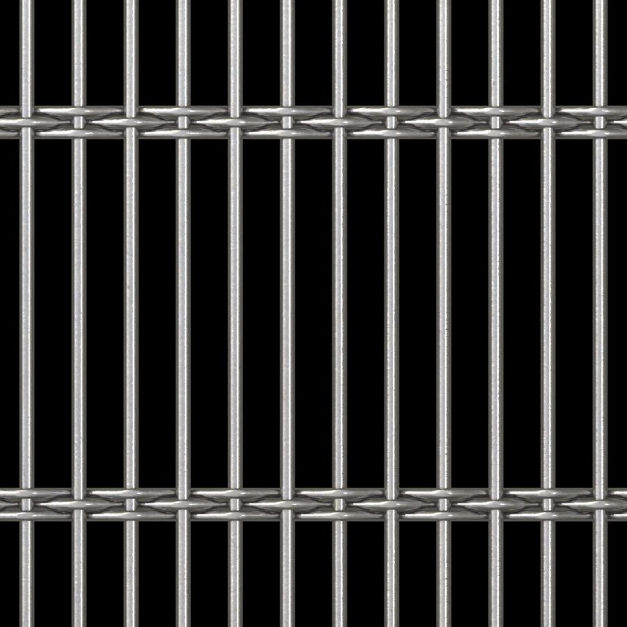McNICHOLS® Wire Mesh Designer Mesh, AURA™ 8150, Galvanized Steel, Pre-Galvanized, Woven - Rigid Cable-Style Weave, 65% Open Area McNICHOLS® Wire Mesh Designer Mesh, AURA™ 8150, Galvanized Steel, Pre-Galvanized, Woven - Rigid Cable-Style Weave, 65% Open Area