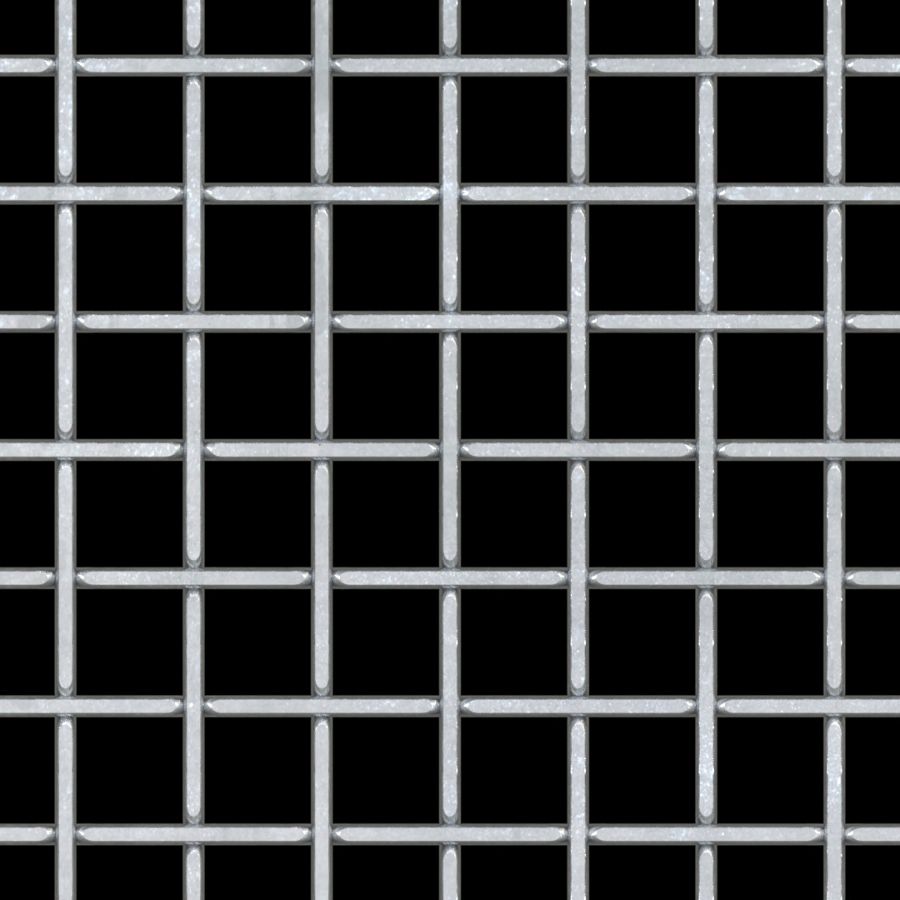 McNICHOLS® Wire Mesh Designer Mesh, TECHNA™ 8165, Galvanized, Pre-Galvanized, Woven - Flat Top Weave, 70% Open Area McNICHOLS® Wire Mesh Designer Mesh, TECHNA™ 8165, Galvanized, Pre-Galvanized, Woven - Flat Top Weave, 70% Open Area