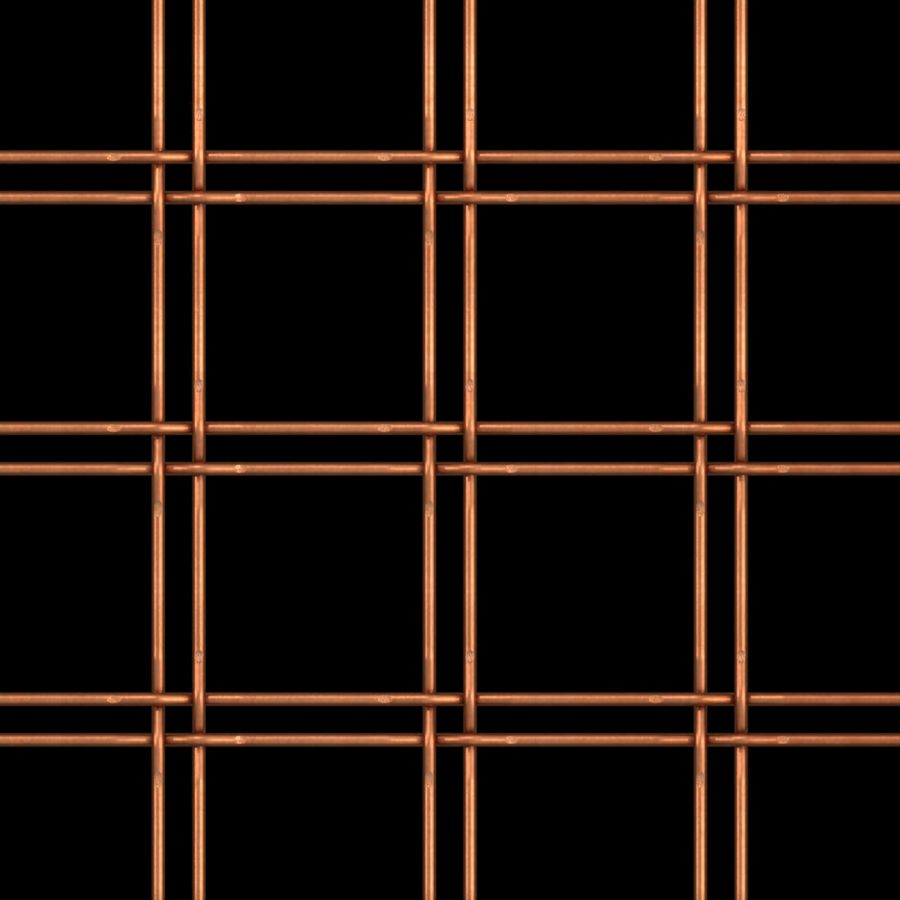 McNICHOLS® Wire Mesh Designer Mesh, TECHNA™ 3155, Copper, Copper Alloy, Woven - Lock Crimp Weave, 75% Open Area McNICHOLS® Wire Mesh Designer Mesh, TECHNA™ 3155, Copper, Copper Alloy, Woven - Lock Crimp Weave, 75% Open Area