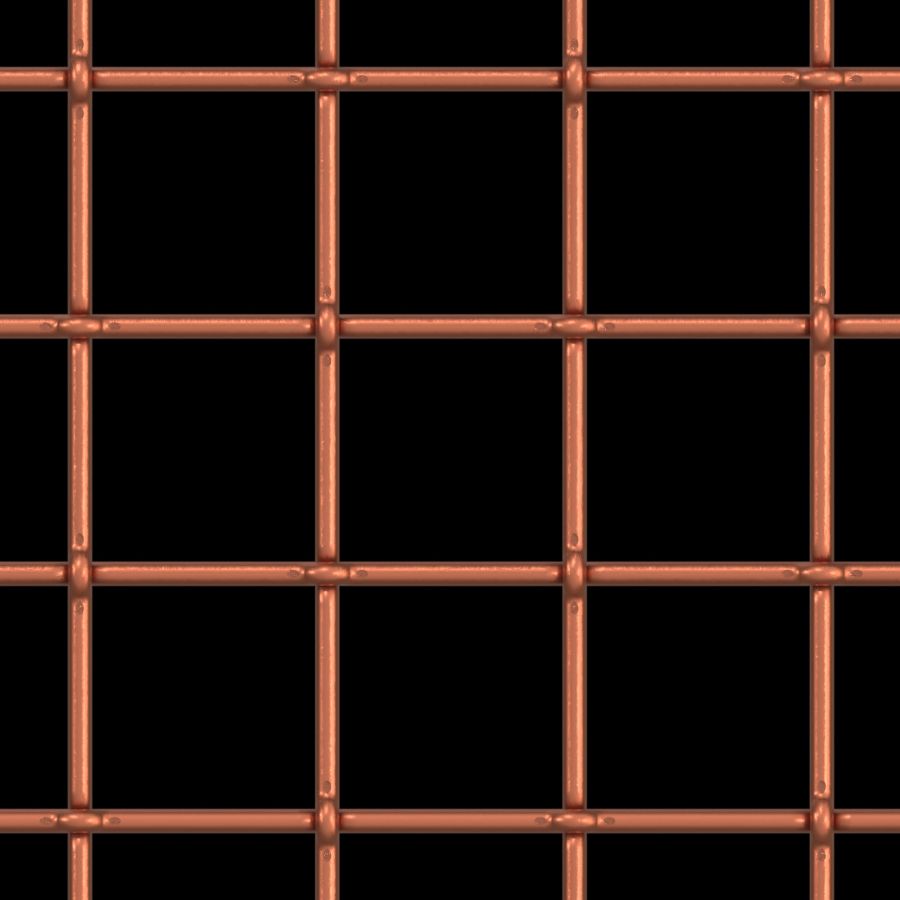 McNICHOLS® Wire Mesh Designer Mesh, TECHNA™ 8160, Copper, Copper Alloy, Woven - Lock Crimp Weave, 82% Open Area McNICHOLS® Wire Mesh Designer Mesh, TECHNA™ 8160, Copper, Copper Alloy, Woven - Lock Crimp Weave, 82% Open Area
