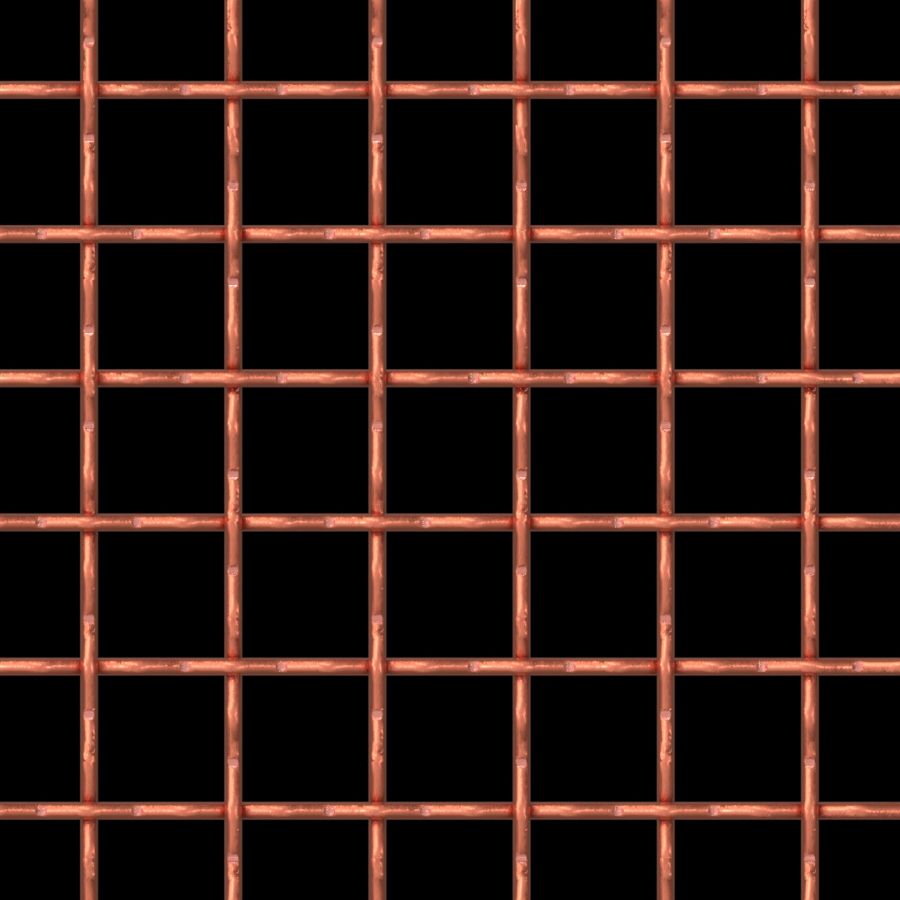 McNICHOLS® Wire Mesh Designer Mesh, TECHNA™ 8169, Copper, Copper Alloy, Woven - Intercrimp Weave, 74% Open Area McNICHOLS® Wire Mesh Designer Mesh, TECHNA™ 8169, Copper, Copper Alloy, Woven - Intercrimp Weave, 74% Open Area