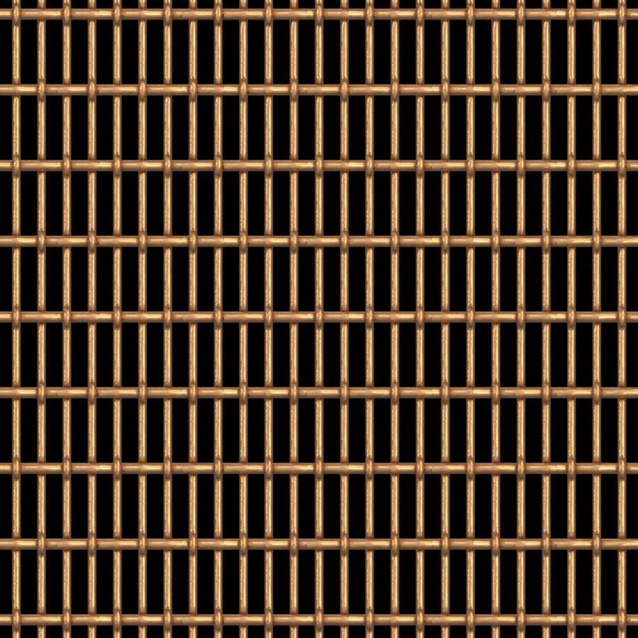 McNICHOLS® Wire Mesh Designer Mesh, CHATEAU™ 3125, Bronze, Bronze Alloy, Woven - Lock Crimp/Plain Weave, 59% Open Area McNICHOLS® Wire Mesh Designer Mesh, CHATEAU™ 3125, Bronze, Bronze Alloy, Woven - Lock Crimp/Plain Weave, 59% Open Area