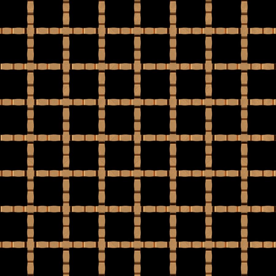 McNICHOLS® Wire Mesh Designer Mesh, TECHNA™ 8159, Bronze, Bronze Alloy, Woven - Intercrimp Weave, 63% Open Area McNICHOLS® Wire Mesh Designer Mesh, TECHNA™ 8159, Bronze, Bronze Alloy, Woven - Intercrimp Weave, 63% Open Area