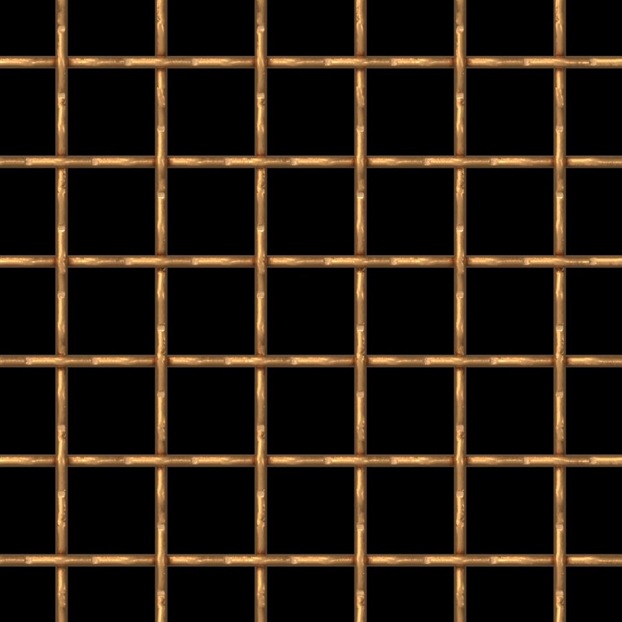 McNICHOLS® Wire Mesh Designer Mesh, TECHNA™ 8169, Bronze, Bronze Alloy, Woven - Intercrimp Weave, 74% Open Area McNICHOLS® Wire Mesh Designer Mesh, TECHNA™ 8169, Bronze, Bronze Alloy, Woven - Intercrimp Weave, 74% Open Area