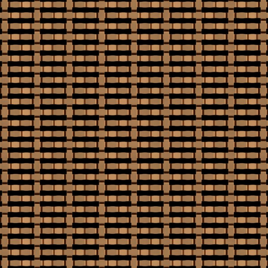 McNICHOLS® Wire Mesh Designer Mesh, CHATEAU™ 8861, Bronze, Bronze Alloy, Woven - Intercrimp/Plain Weave, 27% Open Area McNICHOLS® Wire Mesh Designer Mesh, CHATEAU™ 8861, Bronze, Bronze Alloy, Woven - Intercrimp/Plain Weave, 27% Open Area