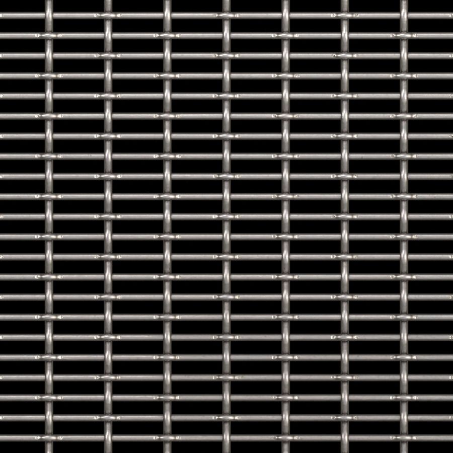 McNICHOLS® Wire Mesh Designer Mesh, CHATEAU™ 3105, Carbon Steel, Cold Rolled, Woven - Flat Top/Plain Weave, 58% Open Area McNICHOLS® Wire Mesh Designer Mesh, CHATEAU™ 3105, Carbon Steel, Cold Rolled, Woven - Flat Top/Plain Weave, 58% Open Area